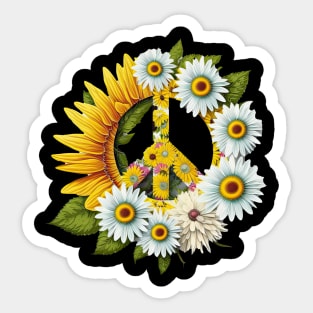 Peace Daisy Sticker